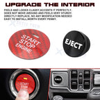 Carbon Engine Start Button + Cigarette Lighter Trim for Mazda (2014-2018)