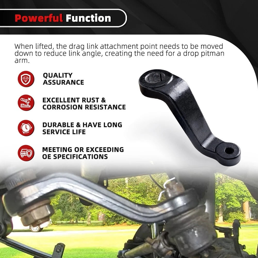 Drop Pitman Arm for Jeep Wrangler, Cherokee, Comanche (1984–2006)