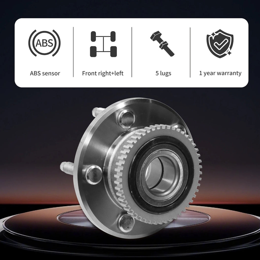 Pair Front Wheel Hub Bearings for Ford Mustang (2005–2014)