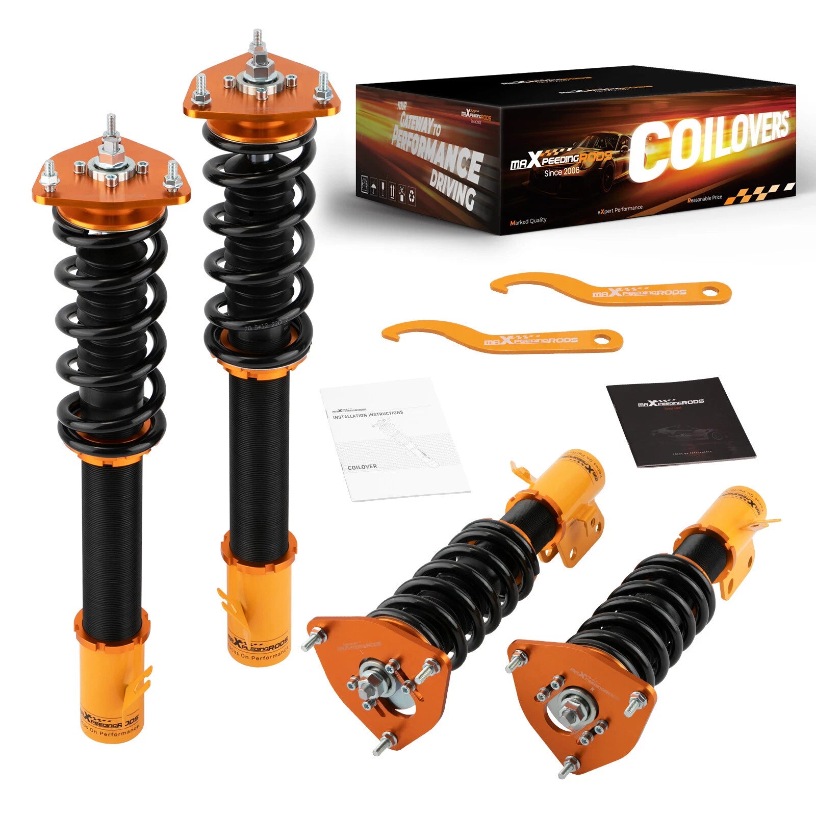 Coilover Lowering Suspension Kit for Subaru Impreza WRX (2000–2007), Forester (2003–2008)