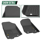 Set of 4 All Weather TPE Floor Mats for Jeep Wrangler 4XE