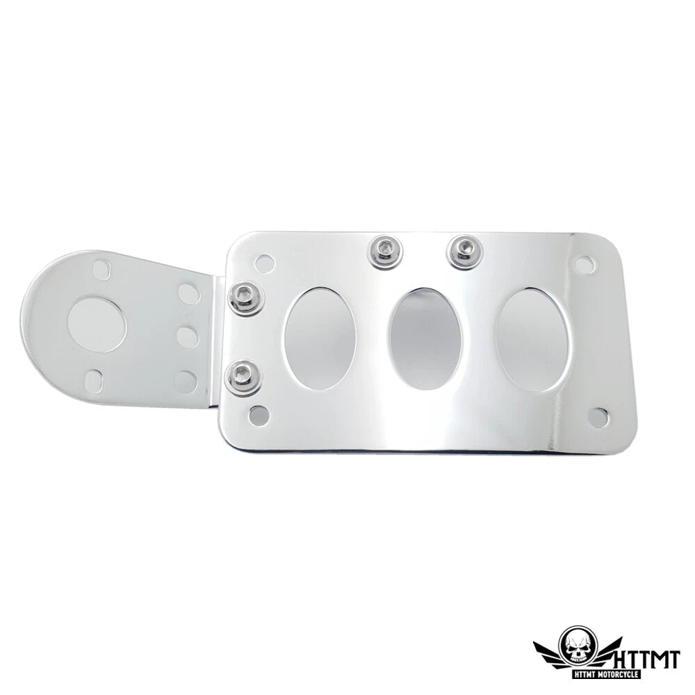 Chrome Metal License Plate Frame for Harley Honda