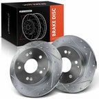 Set of 2 Rear Drilled Brake Rotors for Honda Civic Accord Acura Integra