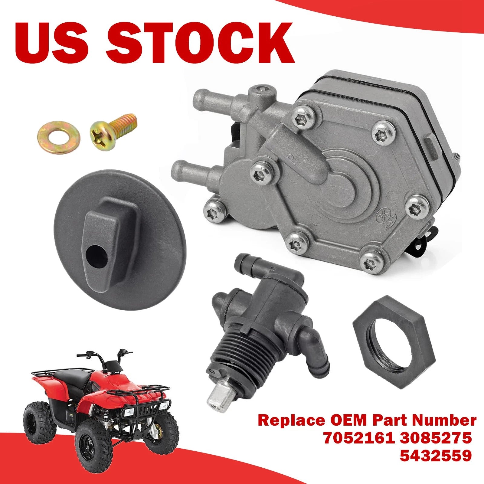 Fuel Pump Shutoff Valve Knob for Polaris Trail Boss 330 (2003–2009)