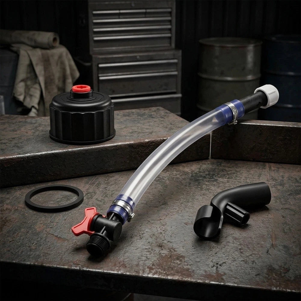 Fuel Filler Hose Kit for Racing (Includes Ball Valve, Hose Bender, Jug Cap)