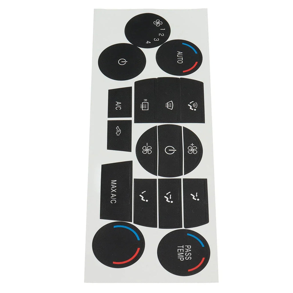 Heater AC Climate Control Button Decal for Ford Escape Fusion
