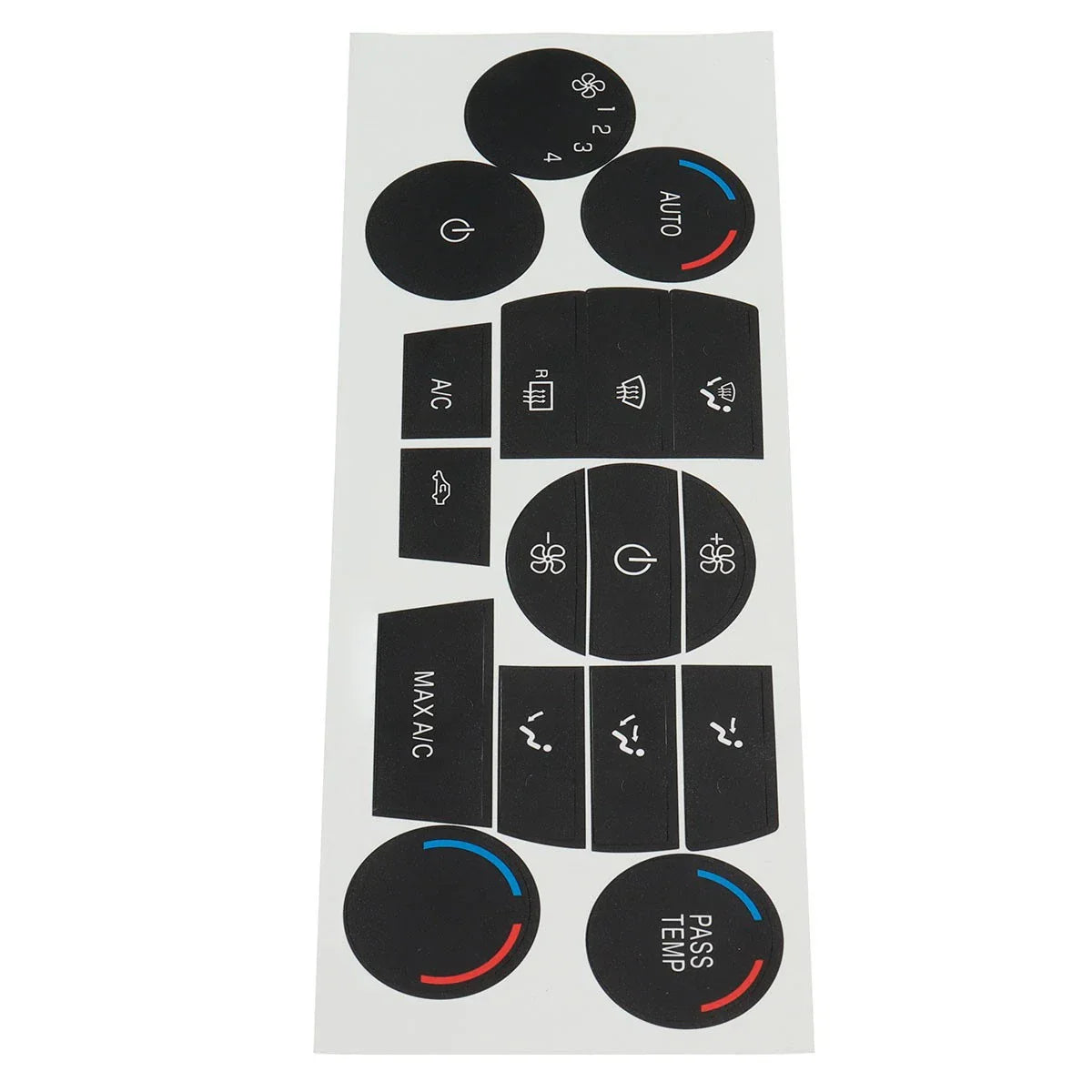 Heater AC Climate Control Button Decal for Ford Escape Fusion
