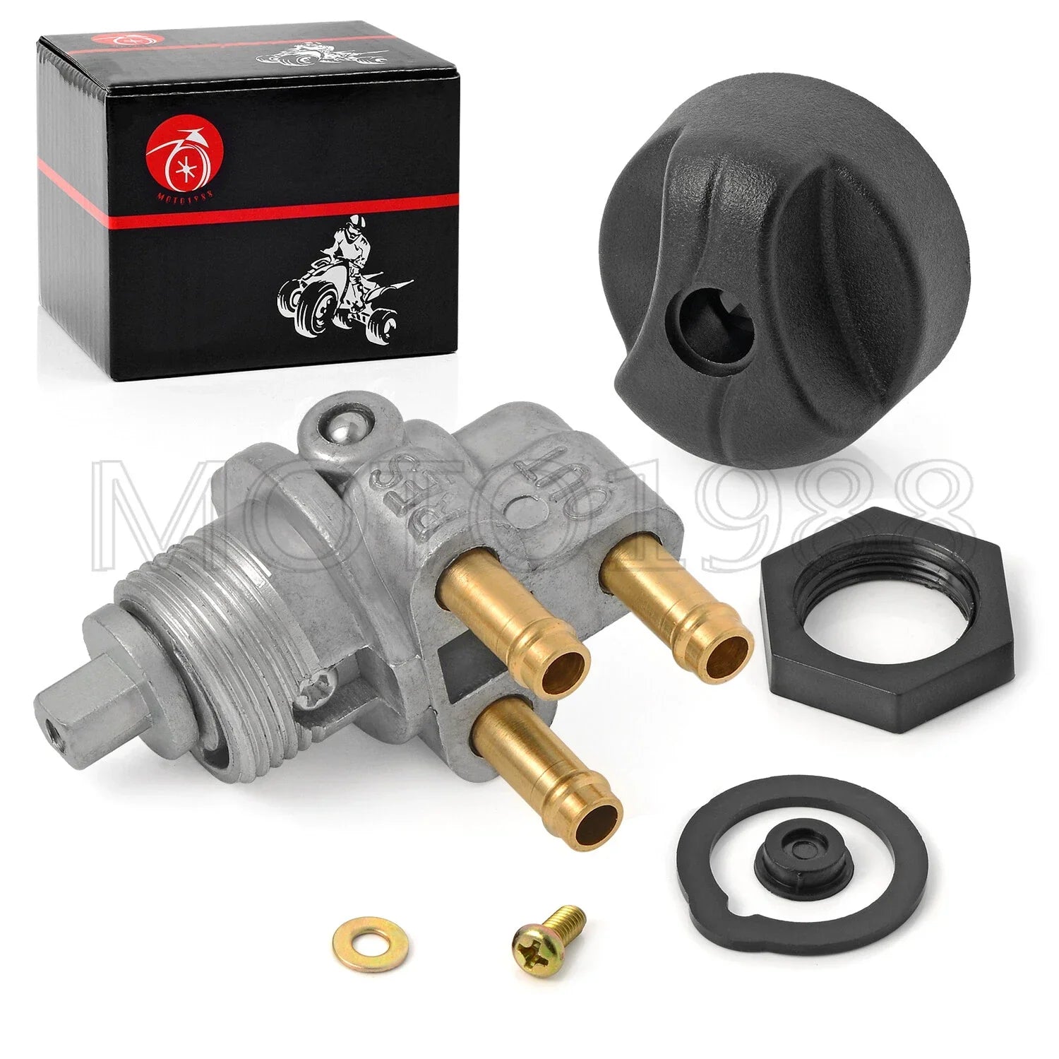 FUEL VALVE PETCOCK 3 WAY & KNOB NUT KIT for SEA DOO SPX XP (1993–1996)