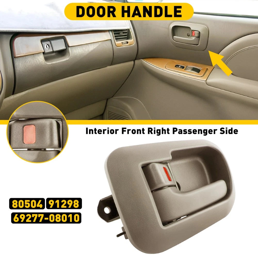 Front Right Interior Door Handle for Toyota Sienna (1998–2003) Beige