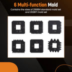 Set of 8 Outside Thread Chasers for Universal Applications (4-11 Inch)