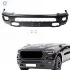 Front Bumper for Ram 1500 (2019–2024) Black Steel with Fog Light Hole