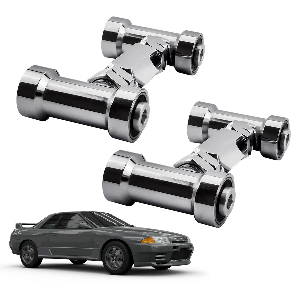 2PCS Adjustable Front Upper Camber Control Arms for Nissan Skyline GTR & 300ZX Z32 (1989–1994)