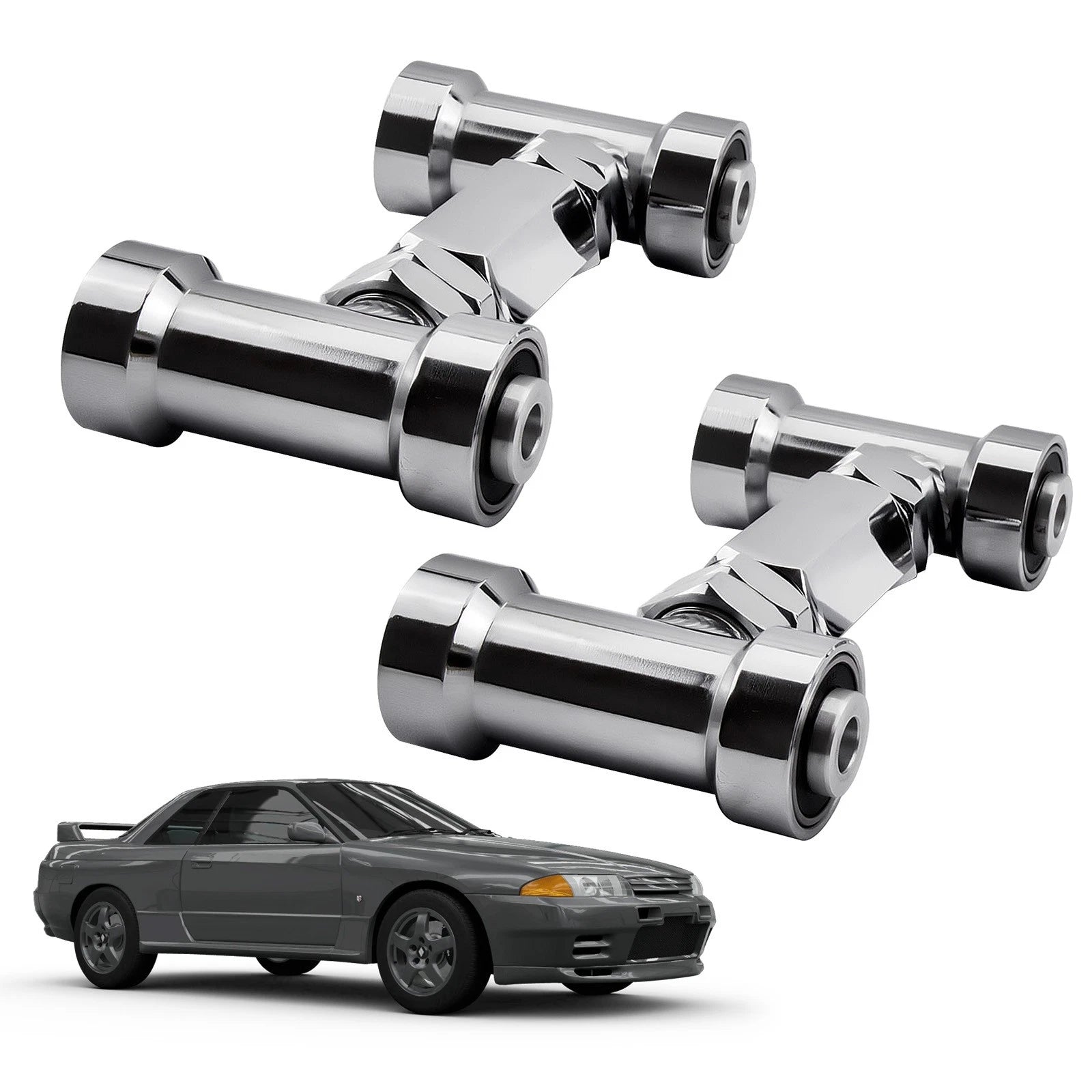 2PCS Adjustable Front Upper Camber Control Arms for Nissan Skyline GTR & 300ZX Z32 (1989–1994)