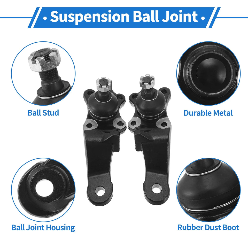 2X Front Lower Ball Joints for Toyota 4Runner (1996–2002) No. 43340-39355/43330-39465