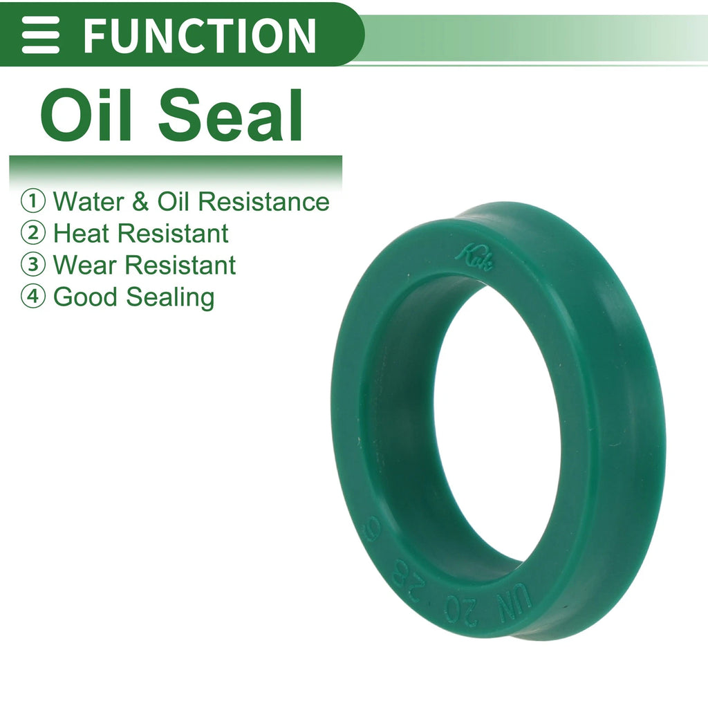 Set of 5 Oil Seal Rotary Shaft Seal 20x28x6mm High Pressure Green