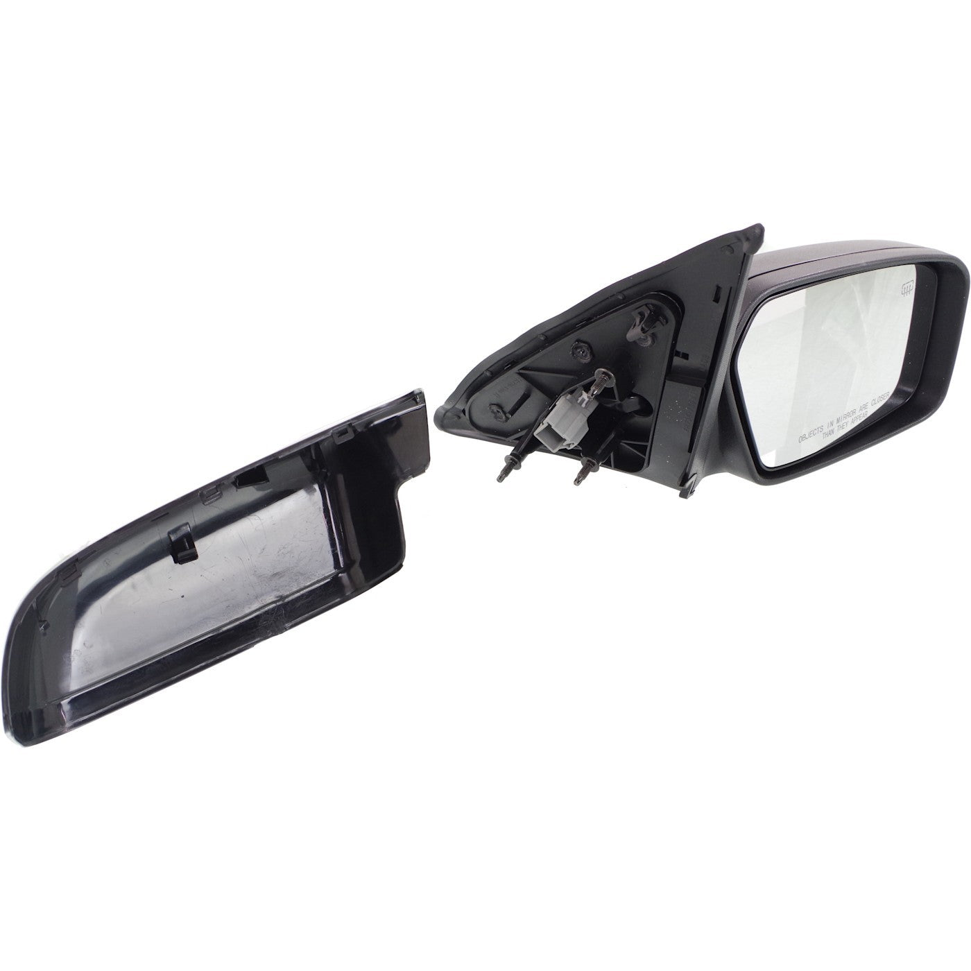 Set of 2 Heated Mirrors for Ford Fusion, Milan (2006–2012) with Puddle Lamp