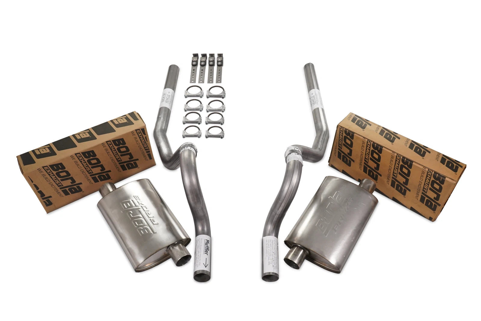 Borla Pro XS Dual Exhaust Kit for Ford Mustang (1986–2004) 2.5" Rear Exit