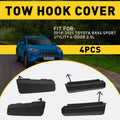 Set of 4 Tow Hook Eye Cover Caps for Toyota RAV4 (2019–2023)