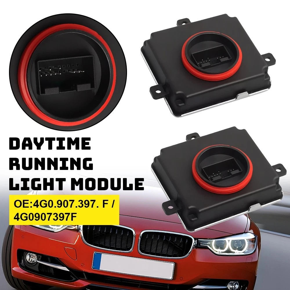 2X Daytime Running Light Control Module 4G0907697G for Audi VW Golf MK7 (2013–2020)