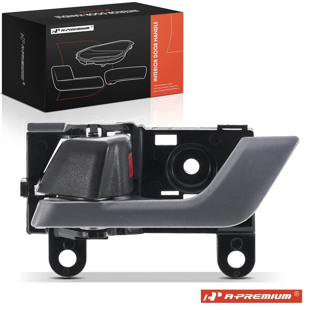 Left Black & Silver Interior Door Handle for Toyota Highlander (2008-2013)