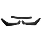 3Pcs Black Front Bumper Lip Splitter Spoiler for Ford Mustang (2018–2020)