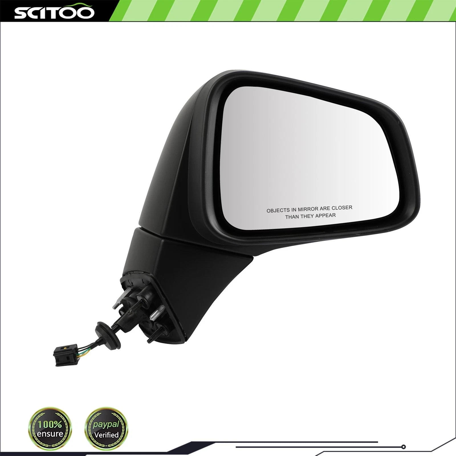 Passenger Side Mirror for Chevy Trax (2016–2023) Power Heated Black 5 Pin