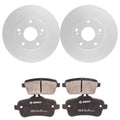 Bosch QuietCast Rear Rotors & Ceramic Brake Pad Kit for W166 ML350, X166 GLE350