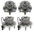 Moog Front Rear Wheel Bearing and Hub Assemblies Kit for Chevy GMC SUV