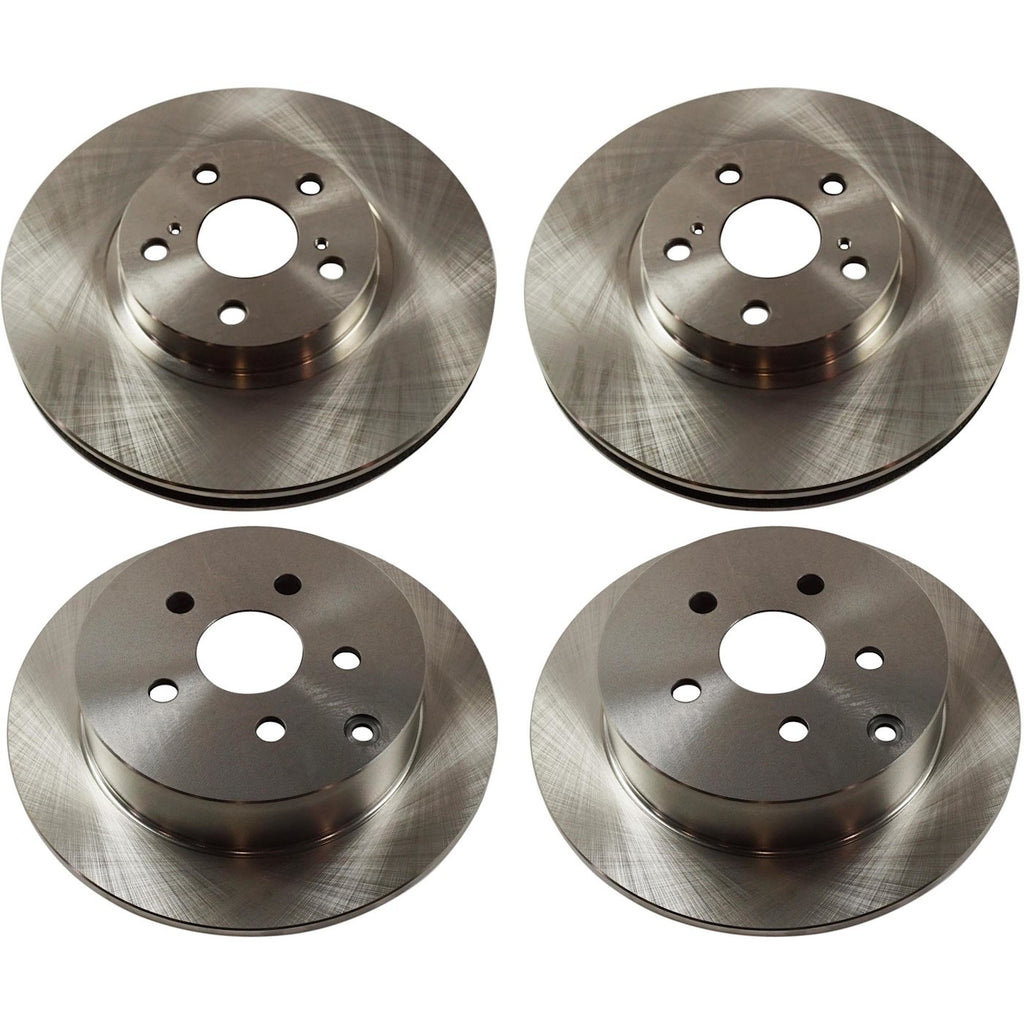 Front and Rear Disc Brake Rotors for Toyota Corolla (2005–2006)