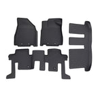 Set of 4 Carpet Floor Mats for Pathfinder QX60 JX35 (2013–2020) Black TPE Waterproof