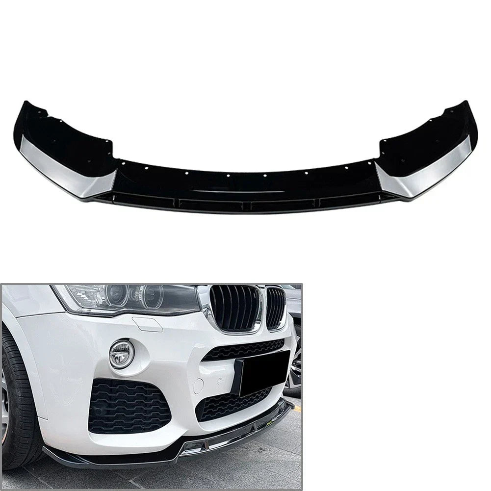 Front Bumper Lip Spoiler for BMW X3 F25, X4 F26 M Sport (2014-2018)