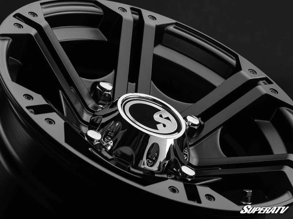 15" SuperATV H-Series Black Bandit Wheels for ATV (4/110)
