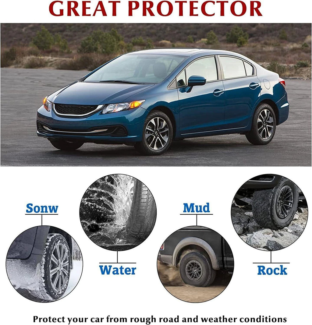 Splash Mud Flaps Guards for Honda Civic Sedan (2012-2015) 4PCS