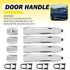 Set of 4 Door Handles for Chevrolet Silverado GMC Sierra (2014–2022)