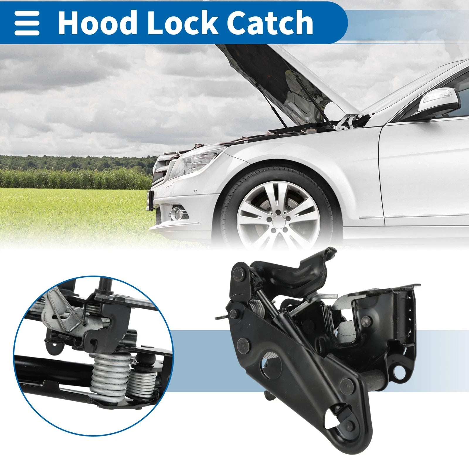Hood Latch Assembly for BMW 528i (2011–2016) No. 51237206454
