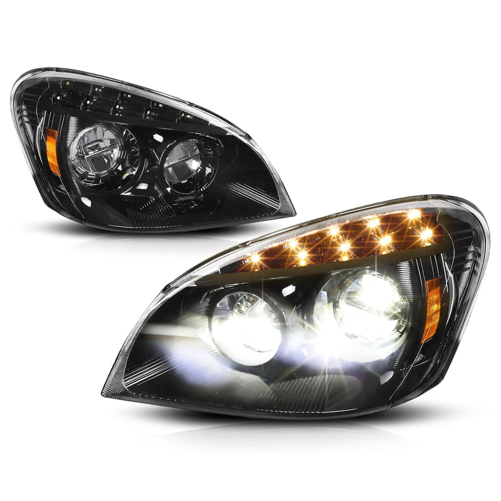 Amber LED Signal Lamp Headlights for Freightliner Cascadia (2008–2017)