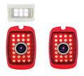 LED Tail Lights Left Right Blue Dot Replacement for 1937-1938 Chevy Car (Qty 2)