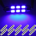 10pcs 39mm 5730-6-SMD Blue LED Festoon Bulb for Car Interior Lamp
