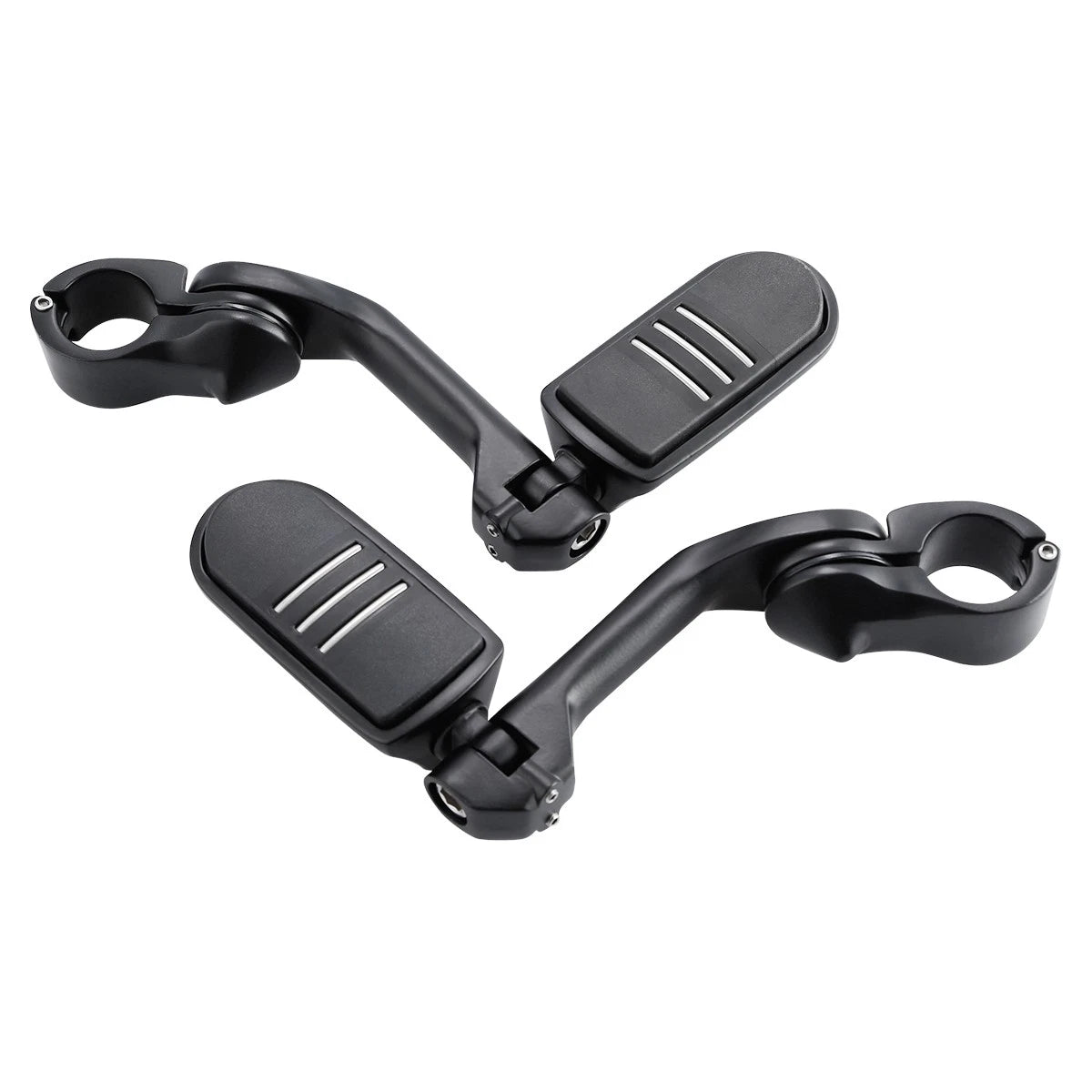 1 1/4'' Matte Long Angled Footpeg Pegs for Highway Engine Guard (Fits )