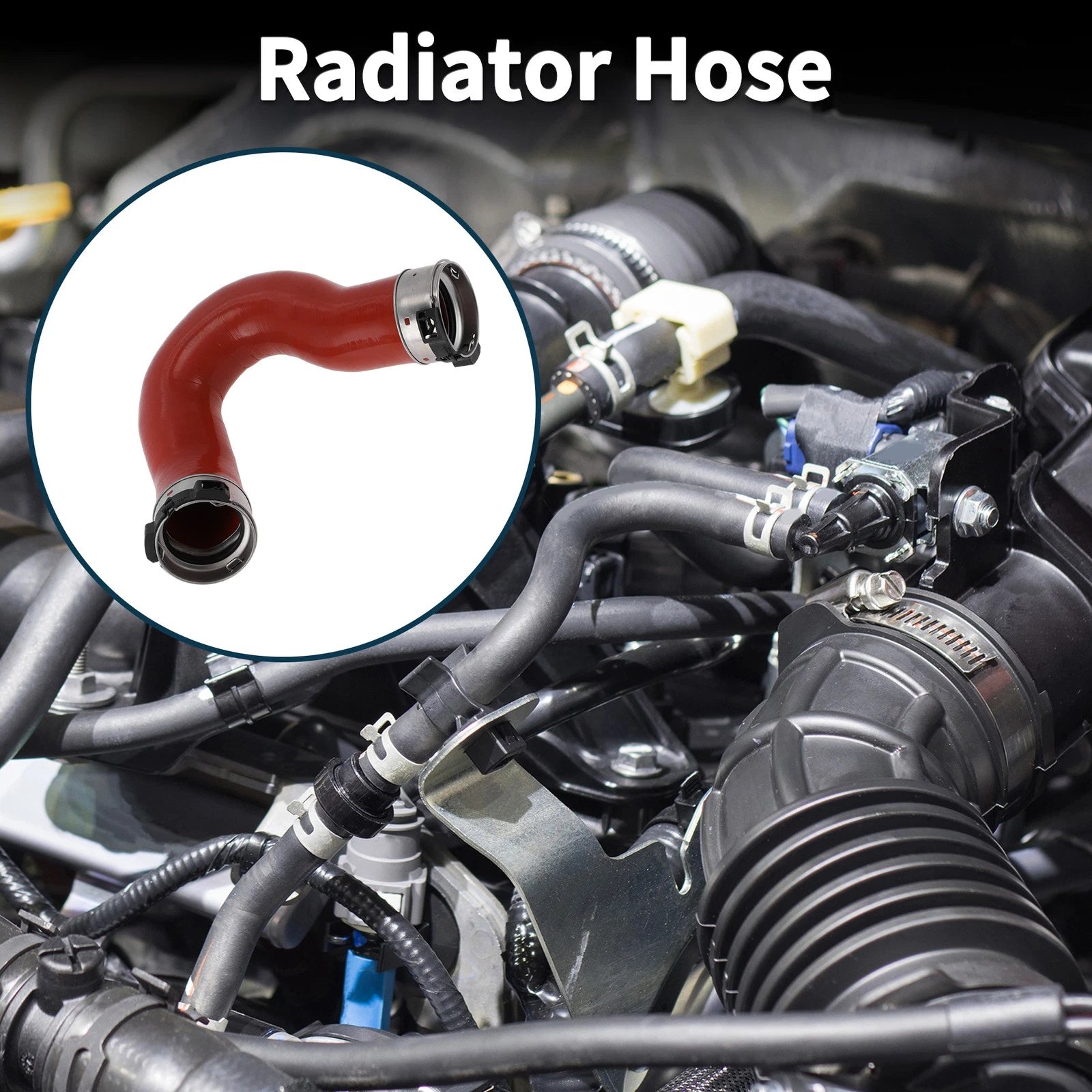 Radiator Hose for Mercedes-Benz Sprinter 906 (2006–2013) No. 9065285082 Red