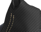 Automatic Shift Boot Cover for BMW X3 E83 (2003–2010) Carbon Fiber Beige Stitch