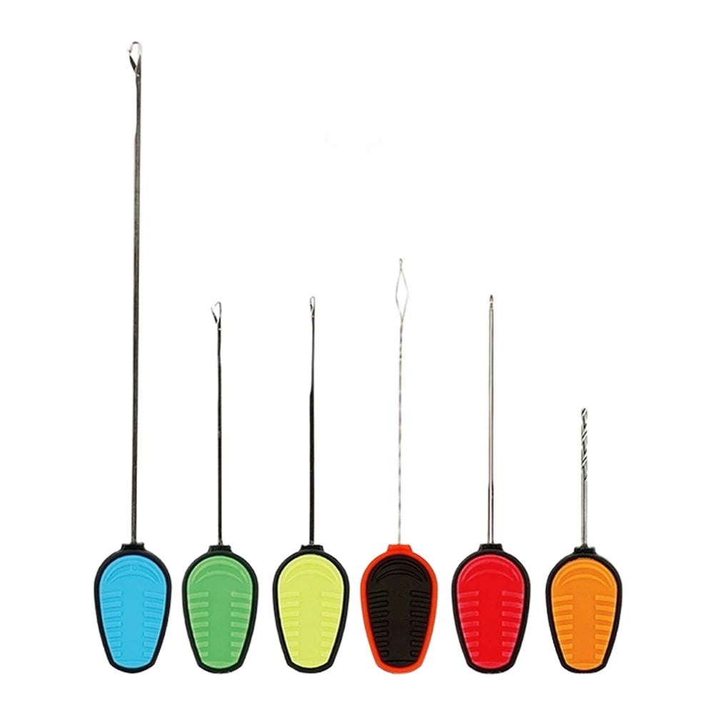 Set of 6 Carp Fishing Needle Tools - Stainless Steel & Plastic