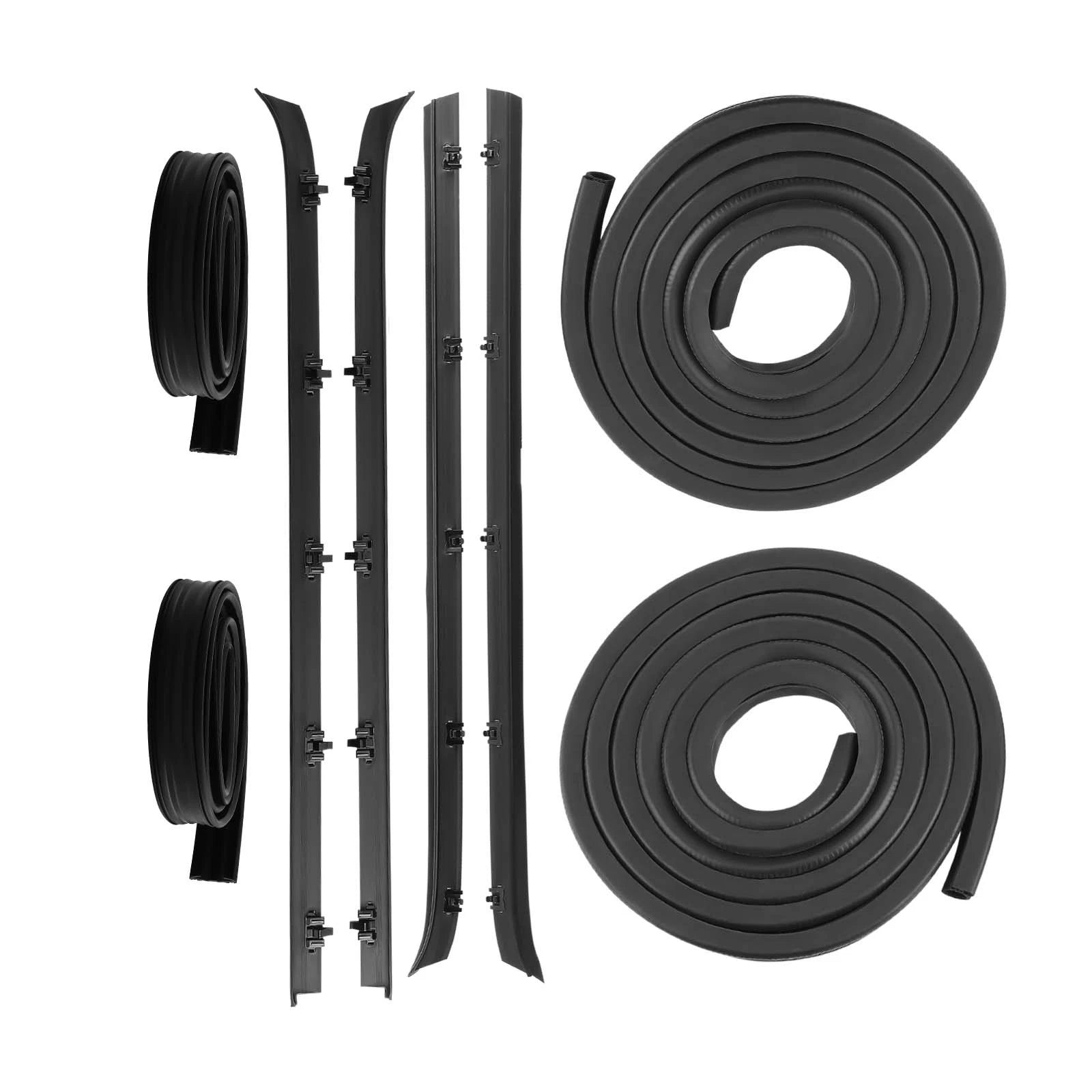 8pcs Complete Door Window Weatherstrip Seals for GMC Jimmy/K1500/K2500/K3500