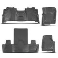 Set of 2 Front & Rear Floor Mats Liners for Ford Expedition (2018–2024) Rubber