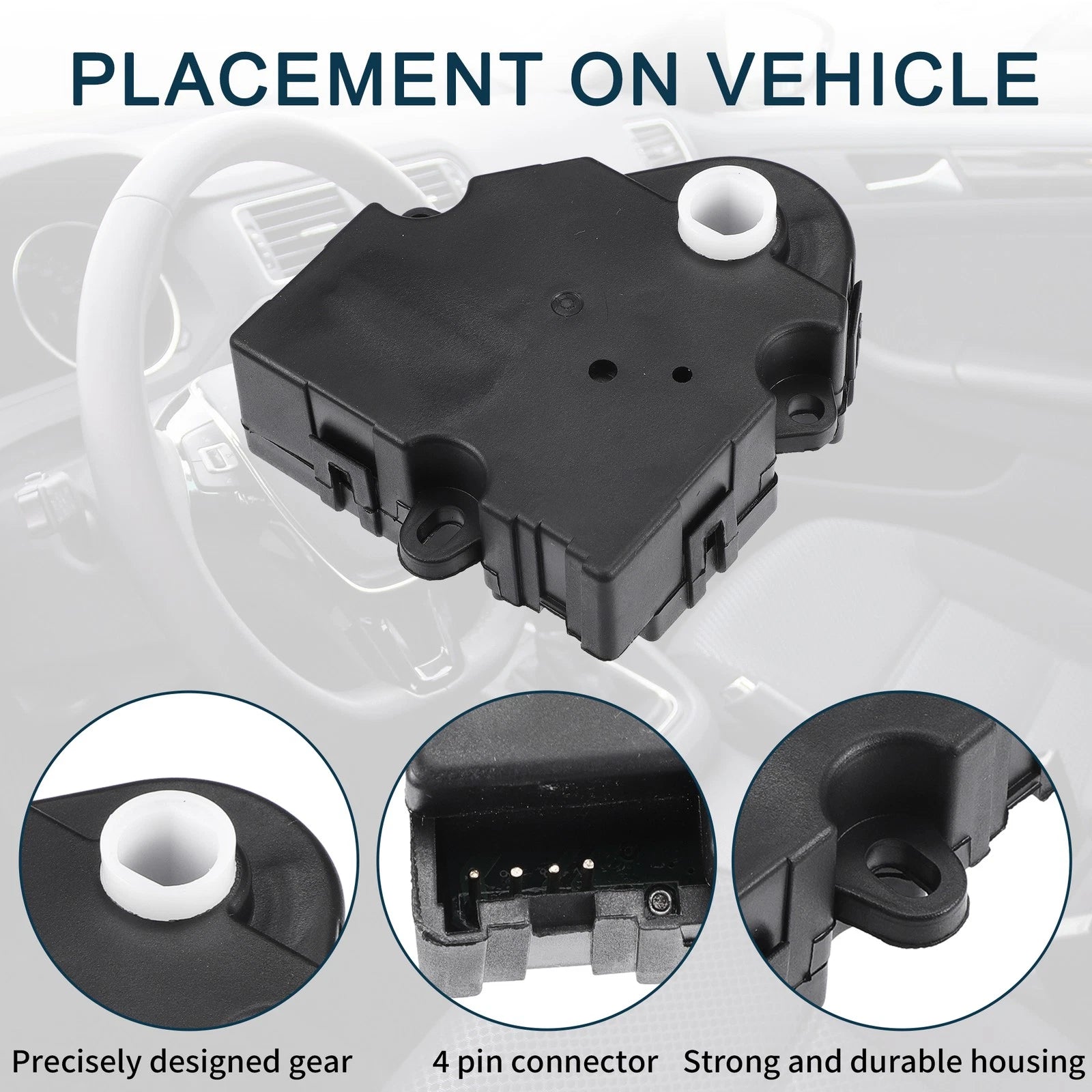 2X HVAC Heater Blend Door Actuator No.16124932 for Chevrolet Corsica (1987–1990)