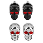 Black Skull License Plate Screws for Harley Davidson Softail (2000-2017)