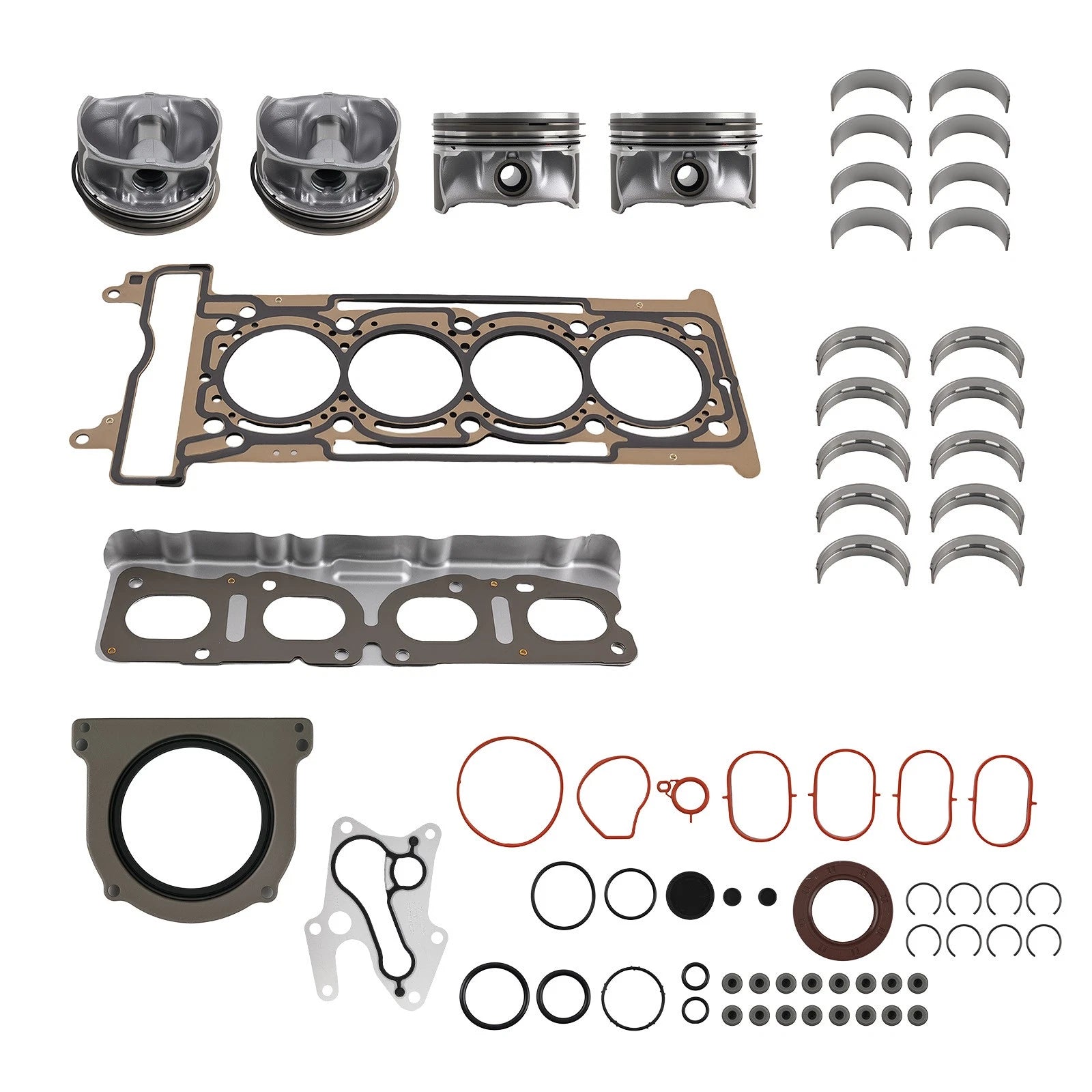 Engine Overhaul Rebuild Kit for Mercedes-Benz C250 W205 E250 W212 (2015–2020)