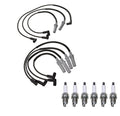 Denso 7mm Wire Set & 6 U-Groove Spark Plugs Kit for Dodge 3.9 V6 (1990–1998)