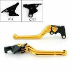 Long Brake Clutch Levers for Yamaha FJR 1300 (2003) & Buell 1125R 1125CR Gold T9