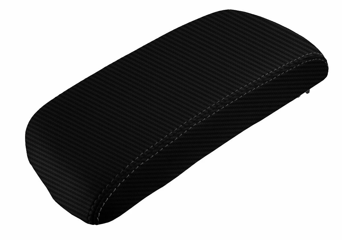 Carbon Fiber Console Lid Armrest Cover for Nissan Rogue (2008–2013)